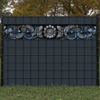 Art-Deco Basrelief - Blumenmuster mittel 01